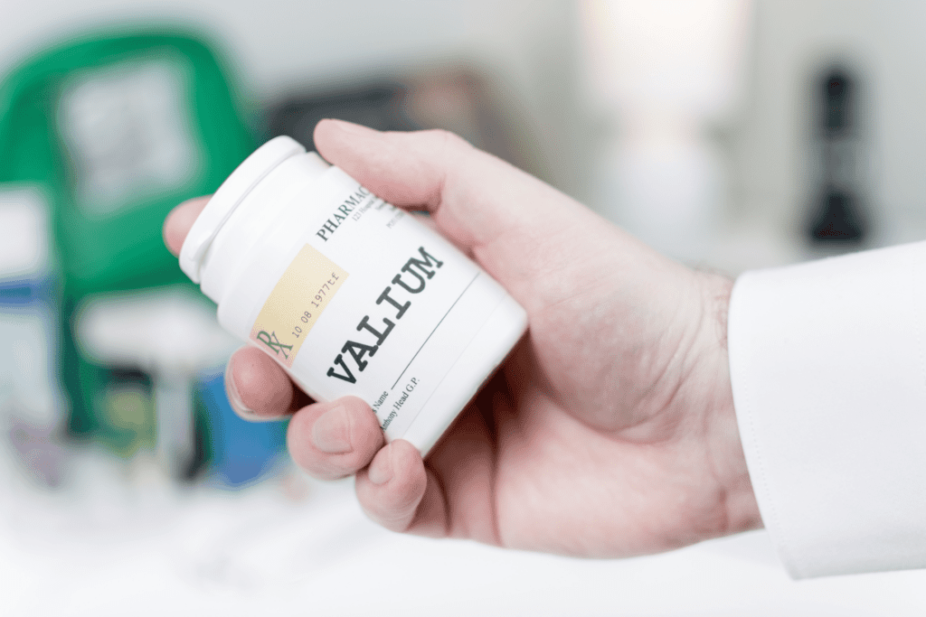 valium addiction doctor holding valium