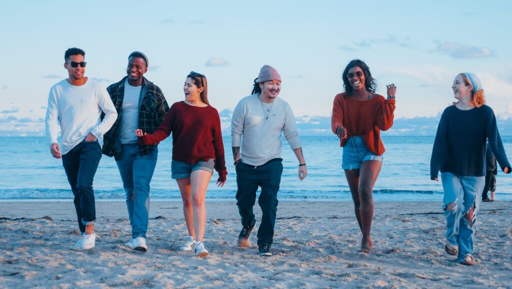 Image of a group of people represent sleeping pill addiction.
