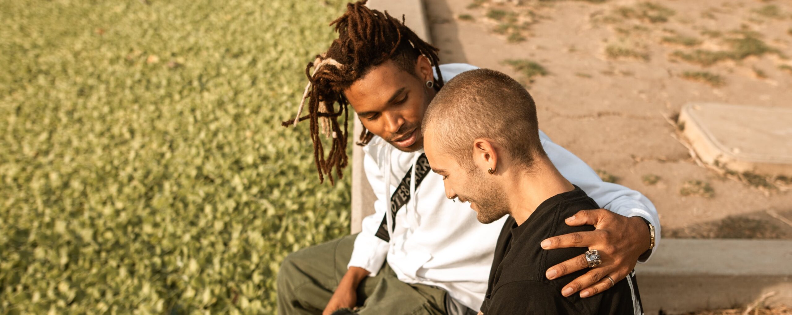 Two people hugging representing forgiveness in recovery