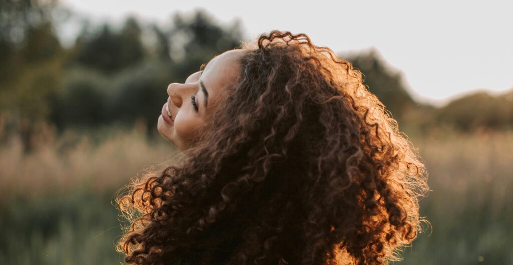 woman smiling representing dopamine