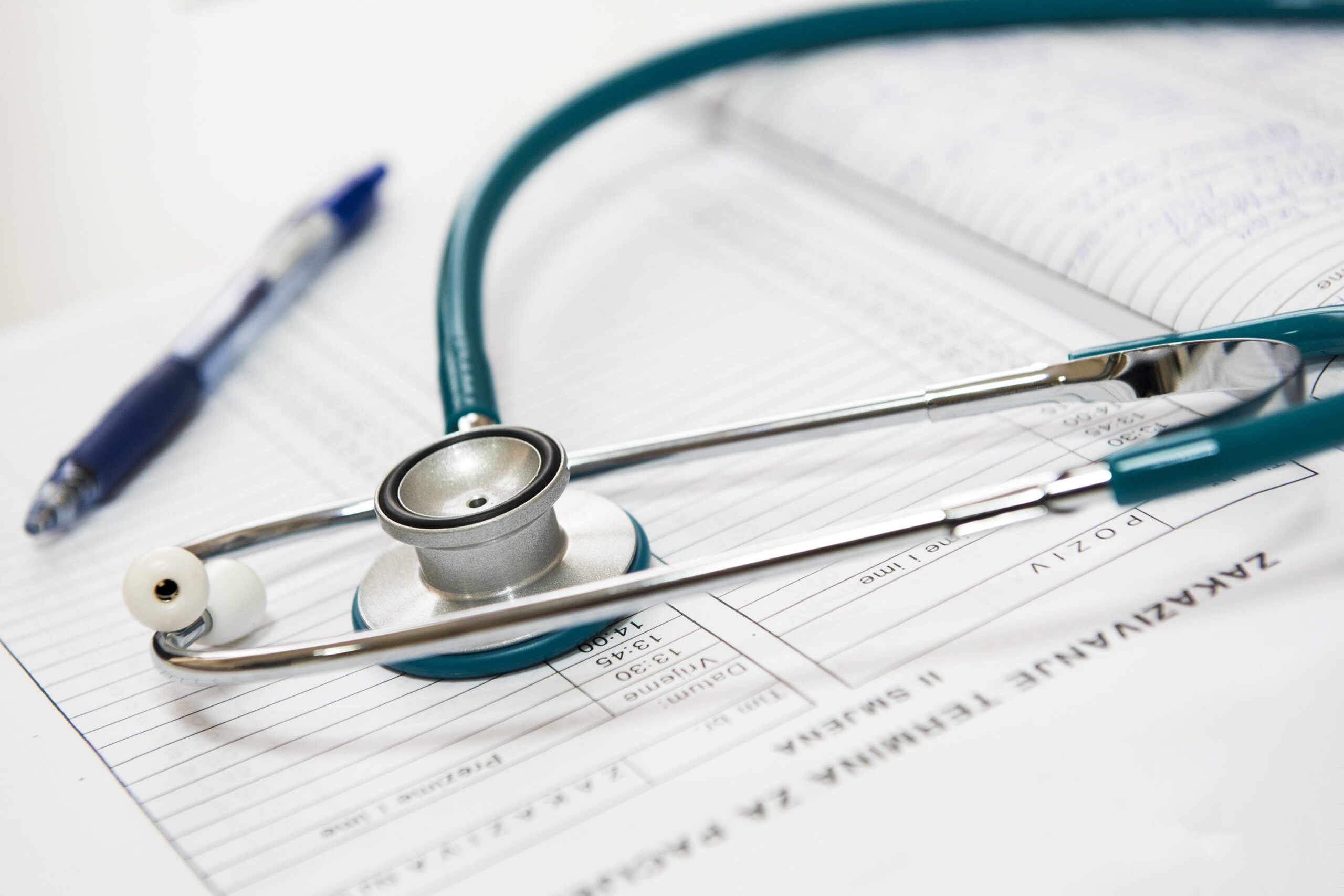 A stethoscope, depicting the medical assistance needed if Fentanyl overdose symptoms are detected