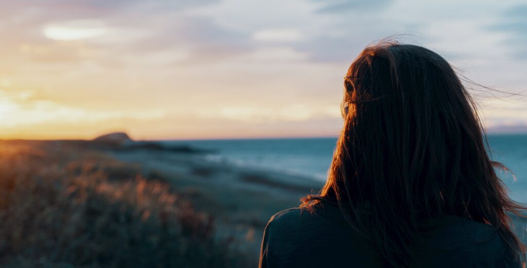 Woman looking away representing Hydrocodone effects