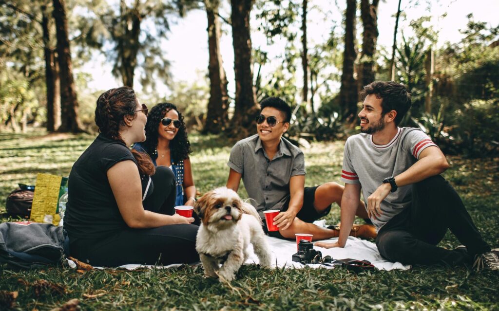 group of friends representing does drug rehab work