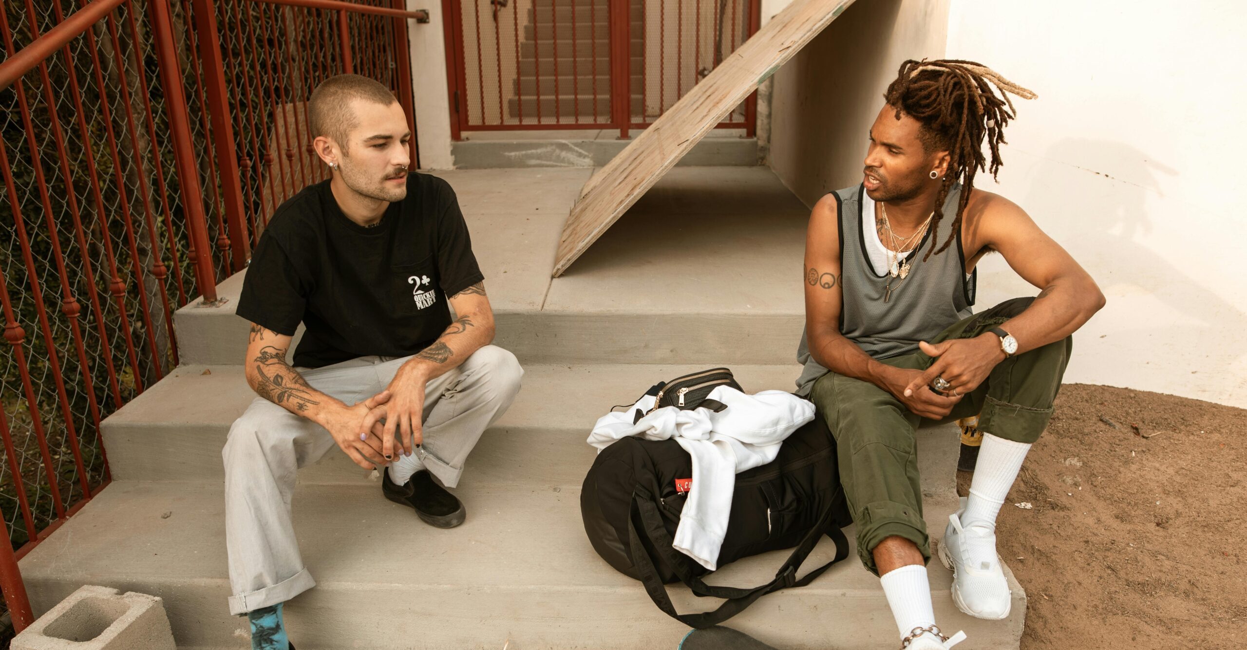 image of two men talking depicing the question how long does it take to become addicted to alcohol