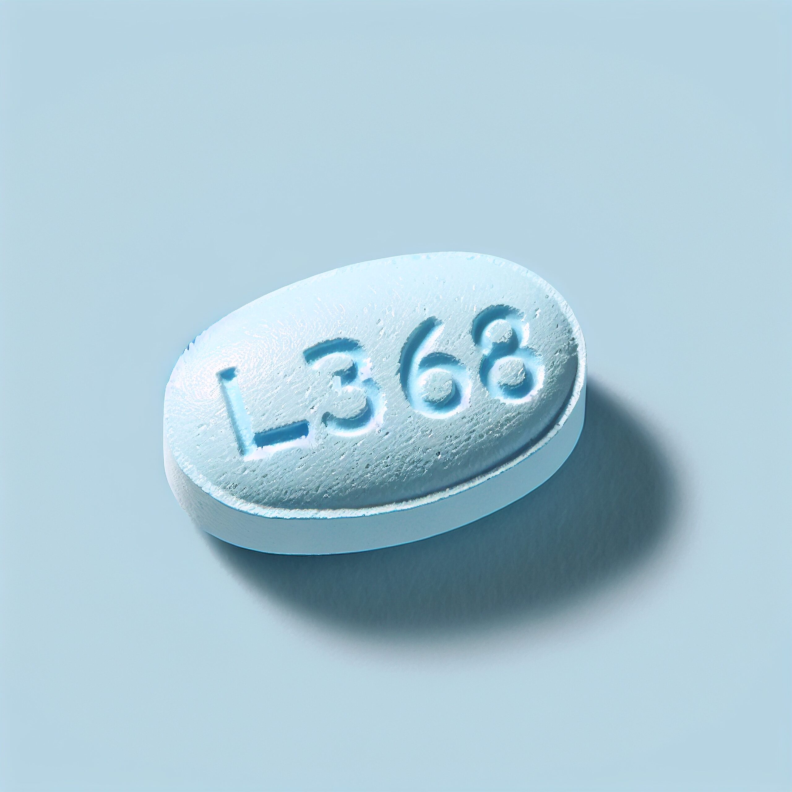 L368 Blue Oval Pill
